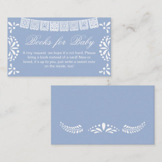 Mexican Cielito Lindo Baby Shower Books for Baby Enclosure Card