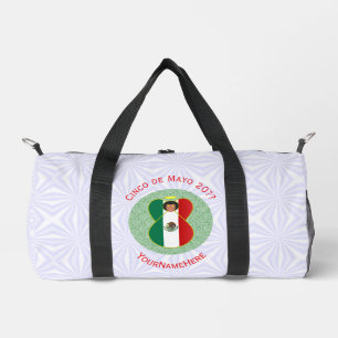 Mexican Cinco de Mayo Angel Personalised Small Duffle Bag