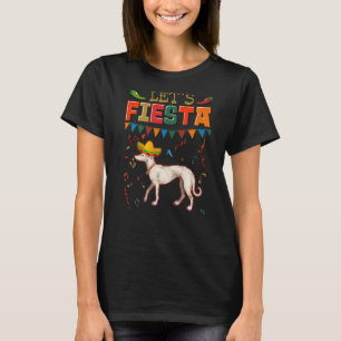 Mexican Cinco De Mayo Fiesta  Let's Fiesta Greyhou T-Shirt