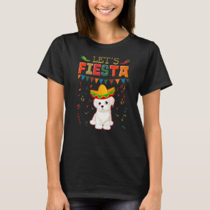 Mexican Cinco De Mayo Fiesta  Let's Fiesta Maltese T-Shirt