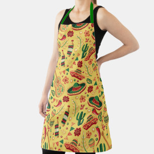Mexican Cinco De Mayo Pattern Apron