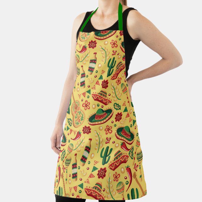 Mexican Cinco De Mayo Pattern  Apron (Insitu)
