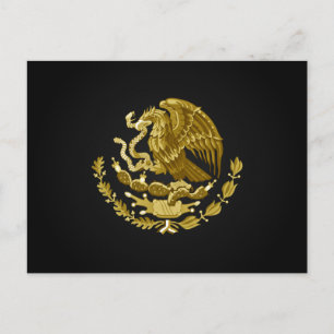 Mexican coat of arms postcard