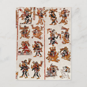 Mexican codex postcard