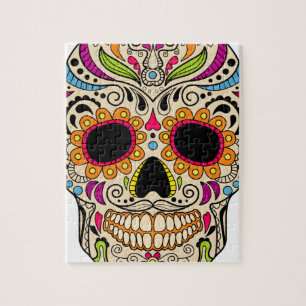 Mexican colour skull jigsaw puzzle