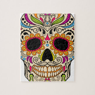 Mexican colour skull jigsaw puzzle
