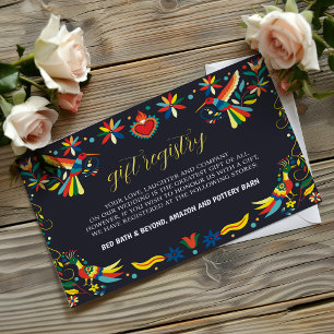 Mexican Colourful Cinco de Mayo Fiesta Wedding Enclosure Card