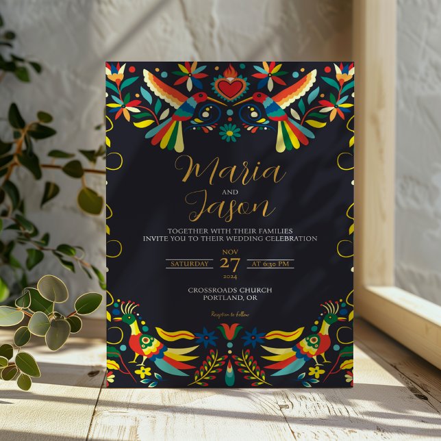 Mexican Colourful Cinco de Mayo Fiesta Wedding Invitation (Mexican Colorful Cinco de Mayo Fiesta Wedding Invitation)