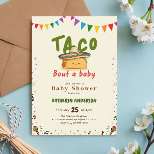 Mexican Colourful Fiesta Taco Bout a Baby Shower Invitation