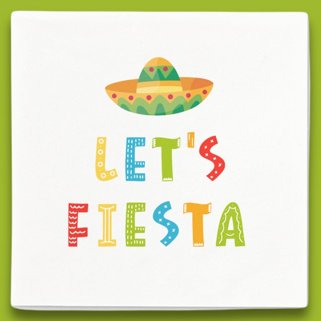 Mexican Colourful Let's Fiesta Napkin (Creator Uploaded)
