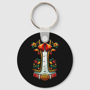 Mexican Costume For Cinco De Mayo Mariachi Charro Key Ring