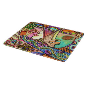 Mexican Couple The Talavera Garden Cutting Board