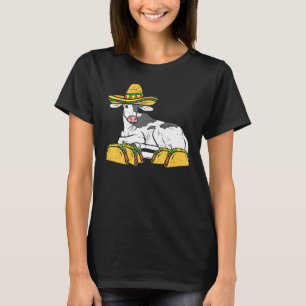 Mexican Cow Sombrero Tacos Cinco De Mayo Fiesta Fa T-Shirt