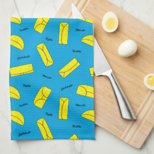 Mexican Cuisine Tortilla Burrito Fajita Enchilada Tea Towel