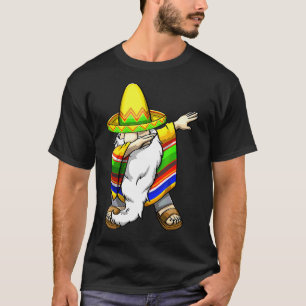 Mexican Dabbing Gnome Cinco De Mayo Poncho Sombrer T-Shirt
