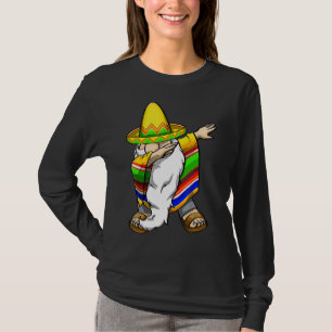 Mexican Dabbing Gnome Cinco De Mayo Poncho Sombrer T-Shirt