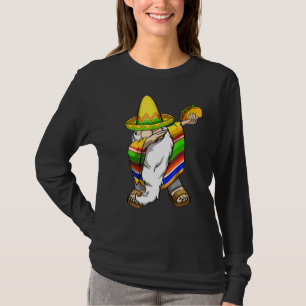 Mexican Dabbing Gnome Cinco De Mayo Poncho Sombrer T-Shirt