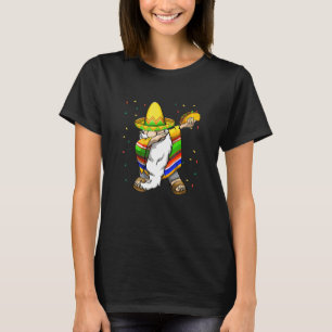 Mexican Dabbing Gnome Cinco De Mayo Poncho Sombrer T-Shirt