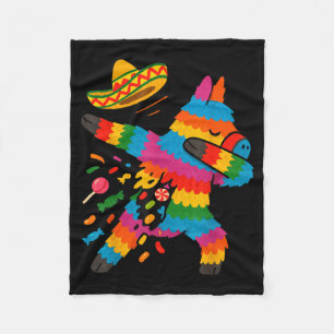 Mexican dabbing poncho cinco de mayo boy fleece blanket