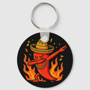 Mexican dabbing poncho cinco de mayo boy  key ring