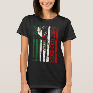 Mexican Dad Mexico USA American Father's Day T-Shirt
