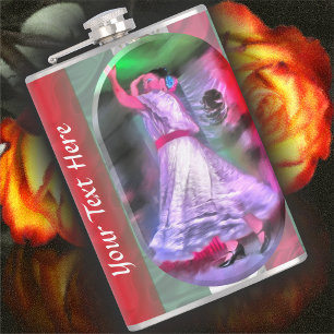 Mexican Dancer 0175 Hip Flask