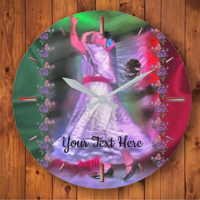 Mexican Dancer 0175 Large Clock (Creator Uploaded)