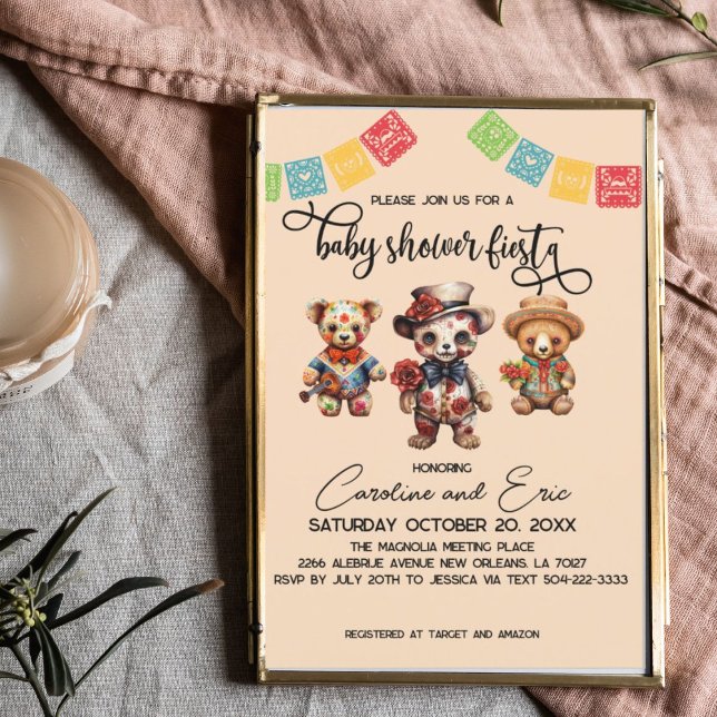 Mexican Day of the Dead Halloween Baby Shower Invitation (Creator Uploaded)