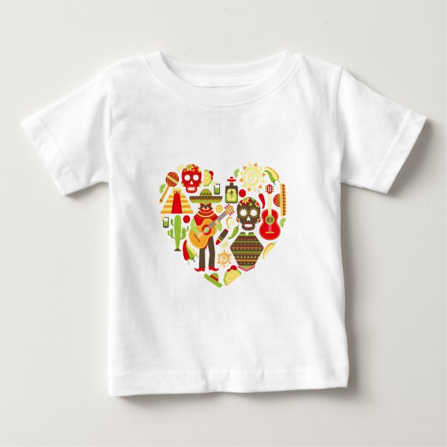 Mexican day of the dead Mexico Baby T-Shirt (Front)