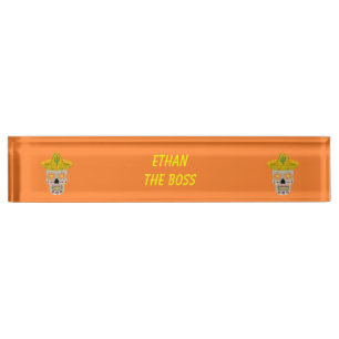 Mexican Day of the Dead Skull Nameplate