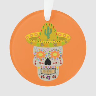 Mexican Day of the Dead Skull  Ornament