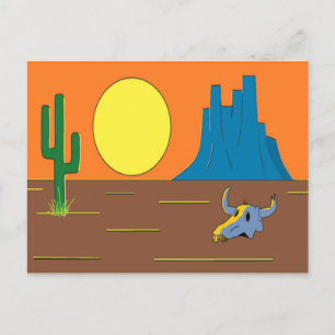 Mexican desert postcard