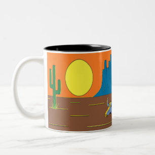Mexican desert Two-Tone coffee mug