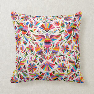 Mexican Design Colourful pigeons & Pheasant Cushion