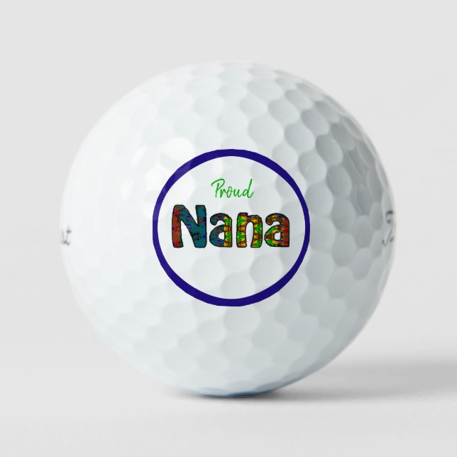 Mexican design Nana 2A  Golf Balls (Front)