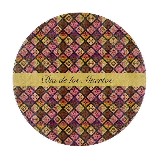 Mexican Dia de los Muertos customisable     Cutting Board (Front)