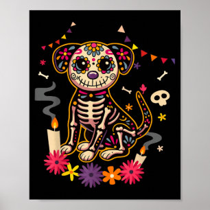 Mexican Dog Day Of The Government Agencyd Skeleton Poster