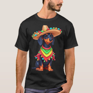 Mexican dog fiesta funny cinco de mayo dog T-Shirt