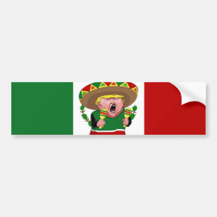 mexican donald trump bumper sticker