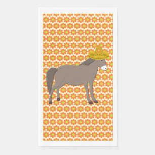 Mexican Donkey Day of the Dead Napkin