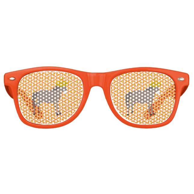 Mexican Donkey Day of the Dead Retro Sunglasses (Front)