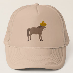 Mexican Donkey Day of the Dead Trucker Hat