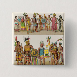 Mexican Dress 15 Cm Square Badge