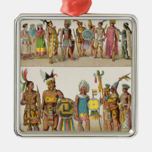 Mexican Dress Metal Tree Decoration