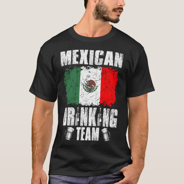 Mexican Drinking Team Christmas Tshirt (Front)