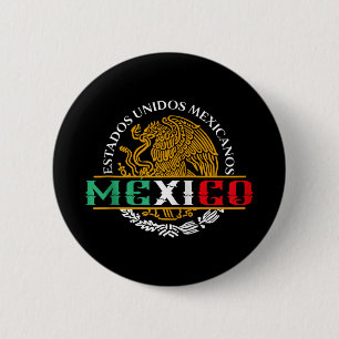 Mexican Eagle Coat Of Arms Mexico Aguila Escudo Na 6 Cm Round Badge