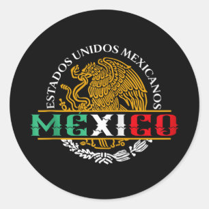 Mexican Eagle Coat Of Arms Mexico Aguila Escudo Na Classic Round Sticker