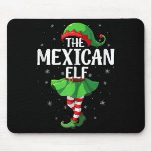 Mexican Elf Christmas Girls Women Elf Squad Xmas F Mouse Pad