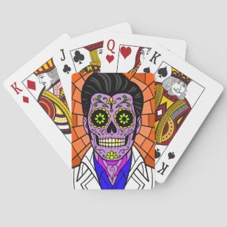 Mexican Elvis Stained Glass Playing Cards