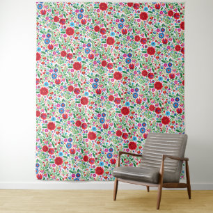 Mexican Embroidery Colourful Pattern Tapestry